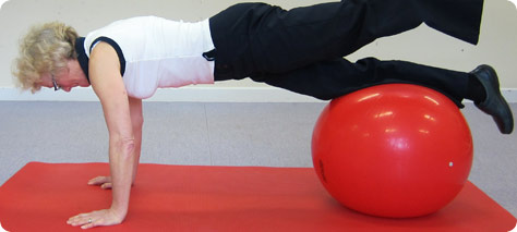 Physio for People Swiss Ball Exercise 2